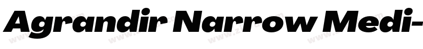 Agrandir Narrow Medi字体转换